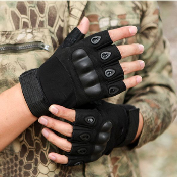 Тактические перчатки беспалые Oakley 6062022 XL Black