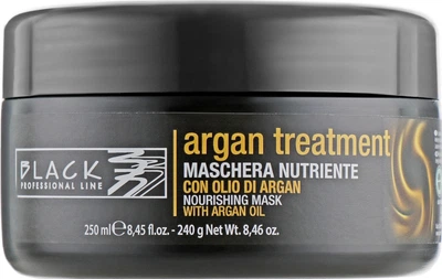 Маска для волос с аргановым маслом, кератином и коллагеном - Black Professional Line Argan Treatment Mask 250ml (580925-85143)