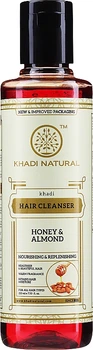 Аюрведичний шампунь "Мед і мигдаль" - Khadi Natural Ayurvedic Honey & Almond Hair Cleanser 210ml (656413-31733)