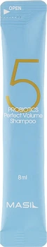 Шампунь с пробиотиками для идеального объема волос - Masil 5 Probiotics Perfect Volume Shampoo (пробник) 8ml (999635-60061)