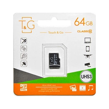 Карта памяти MicroSDXC 64GB UHS-I U3 Class 10 T&G