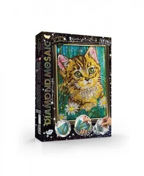 Алмазная мозаика Diamond mosaic Животные. Котенок, 20х30см, Danko Toys (DM-02-06)