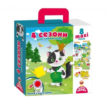 Пазлы с липучками "Ч4 сезоны", укр. Vladi Toys (VT2907-04)