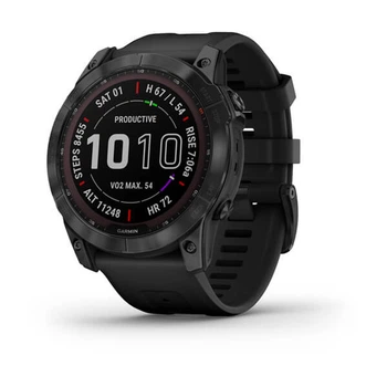 Смарт-часы Garmin Fenix 7X Sapphire S. Black DLC Titanium w. Black Band (010-02541-22/23)