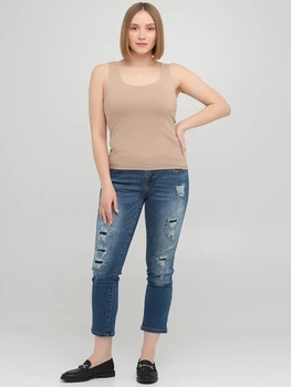Демисезонные зауженные, укороченные джинсы Desigual 72D2JE3 XL (79302XL) Синий