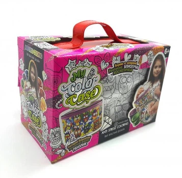 Сумка-раскраска My Color Case косметичка, укр., в коробке 21х14х12см, Danko Toys (COC-01-05U)