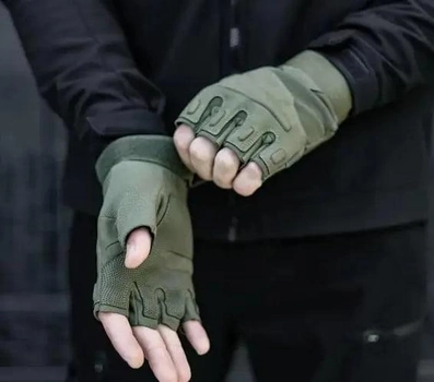 Тактические перчатки STRONGCLAW Хаки (sc1001 olive) L