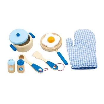 Игровой набор Viga Toys "Маленький повар", голубой (50115)