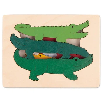 Пазл Hape George Luck Крокодилы, 6 эл E6508