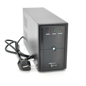 ИБП Ritar E-RTM650L-U (390W) ELF-L, LED, AVR, 2st, USB, 2xSCHUKO socket, 1x7Ah, metal Case Q4 (370*130*210) 4,8 кг (310*85*140)