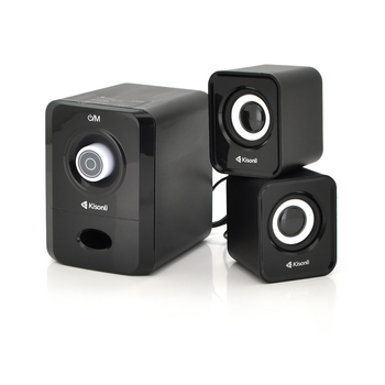 Колонки 2.1 Kisonli U-2900BT, для ПК та ноутбука, USB + 3.5mm, 5W+2x3W, 20Hz-20KHz, з сабвуфером, bluetooth, Black