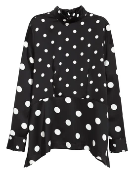 Блуза H&M Ж1084518 (05417466А) колір чорний-білий S
