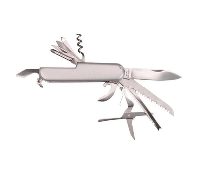 Нож перочинный складной TOPEX 98Z116, 11 функций, нержавеющая сталь, 125мм