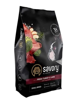 Сухой корм Savory Fresh Turkey & Lamb Adult Small Breed для собак малых пород с индейкой и ягненком 8 кг
