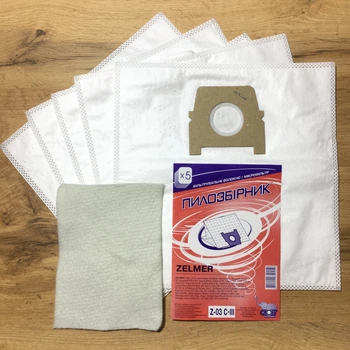 Мешки для пылесоса Zelmer, Слон Z-03 C-3 (5 штук в упаковке) Safbag ZVCA100B (49.4000)