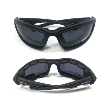 Тактические очки со сменными линзами, Daisy X7 black