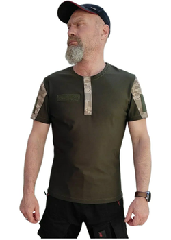 Военная тактическая футболка ВСУ размер XL (52-54) 120160 хаки