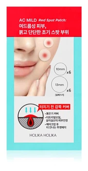 Holika Holika AC Mild Red Spot пластир для проблемної шкіри проти акне (12 кс)