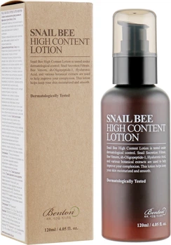Дневной лосьон с высоким содержанием муцина улитки и пчелиного яда - Benton Snail Bee High Content Lotion 120ml (410147-1217)