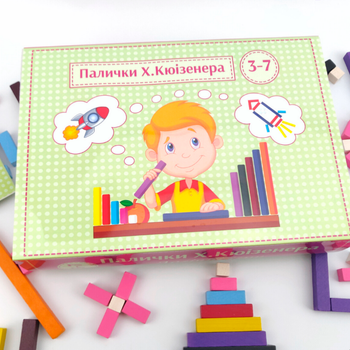 Деревянная игрушка Розумний Лис Палочки Кюизенера 116 шт (90080)