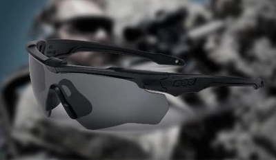 Тактичні балістичні окуляри ESS Crossblade Smoke Gray