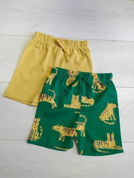 Набор шортов желтого и зеленого цвета Тигры George 86-92cм (40005323)