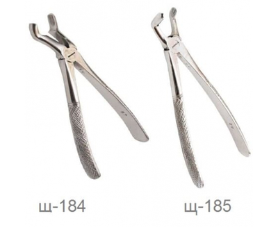 Щипцы для удаления третьих моляров верхней и нижней челюсти, Щ-184, Щ-185 (щ-184, Surgimax, щипцы), 3310-1817