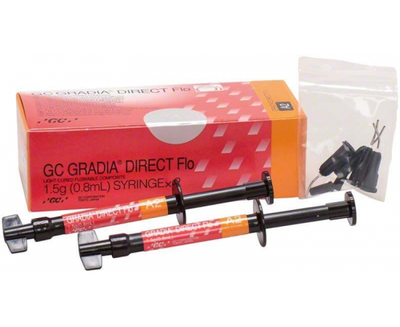 Gradia Flo GC Поточний композит (ДжиСі Градія Фло) шприц 1.5г (BW, GC, фотополімер), 6010-0847
