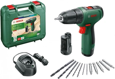 Аккумуляторная дрель-шуруповерт Bosch EasyDrill 1200 + 2 акб PBA 12V 1.5 Ah + ЗУ GAL 1210 CV + чемодан (06039D3007)