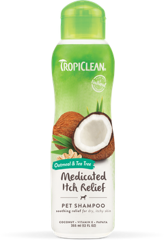 Шампунь для собак лечебный с экстрактом овсянки и чайного дерева Tropiclean Oatmeal Tea 355 мл 202467