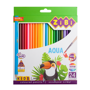 Карандаши цветные ZiBi KIDS Line Акварель 24шт (ZB.2476)