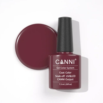 Гель-лак CANNI 028 бордовий, 7,3ml