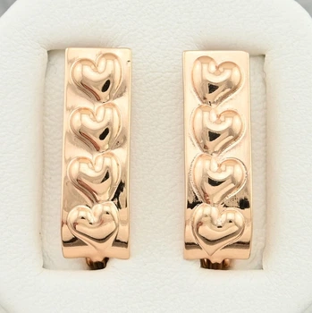 Сережки Xuping 28059 розмір 20х8 мм вага 2.2 г позолота 18К