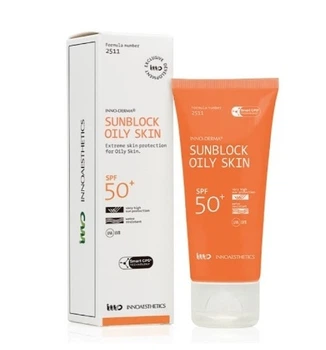 Cолнцезащитный Крем Для Жирной Кожи 60 мл Sunblock UVP 50+ Oily Skin Innoaesthetics