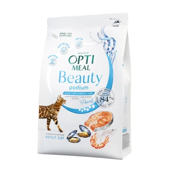 Сухий корм для котів Optimeal Beauty Podium 4 кг - морепродукти