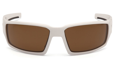Очки защитные открытые (тактические) Venture Gear Pagosa White (bronze) Anti-Fog, коричневые