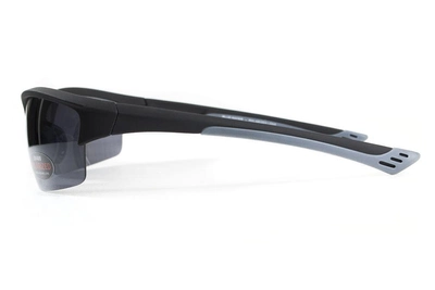 Очки поляризационные BluWater Daytona-1 Polarized (gray) серые в черно-серой оправе