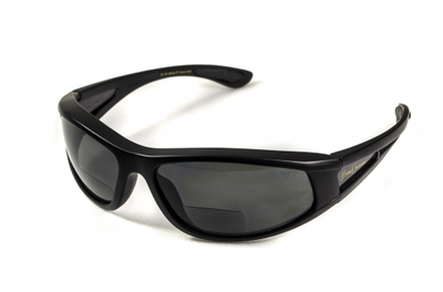 Бифокальные поляризационные защитные очки 3в1 BluWater Winkelman-2 Polarize (gray) серые