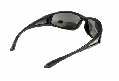 Бифокальные поляризационные защитные очки 3в1 BluWater Winkelman-2 (+2.5) Polarize (gray) серые