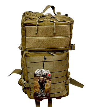 Рюкзак койот 45 л тактический, армейский, военный, туристический, походный