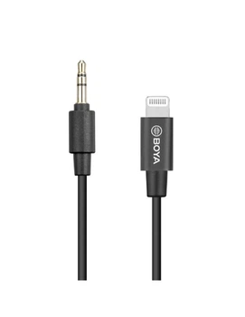 Переходник для подключения микрофона к смартфону iPhone через lightning Boya BY-K1