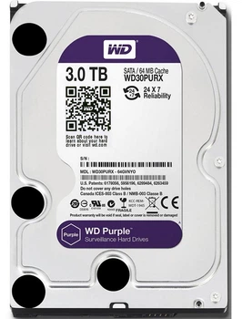 Накопитель HDD SATA 3.0TB WD Purple 5400rpm 64MB (WD30PURZ)