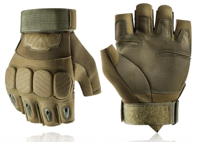 Тактические перчатки Tactical Gloves беспалые олива размер L