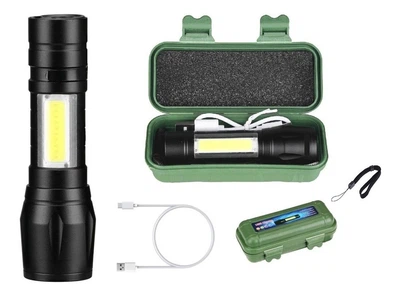 Ліхтарик удароміцний ручний акумуляторний із Zoom 3 режиму Bailong Police BL-511 + Зарядка (BL511)