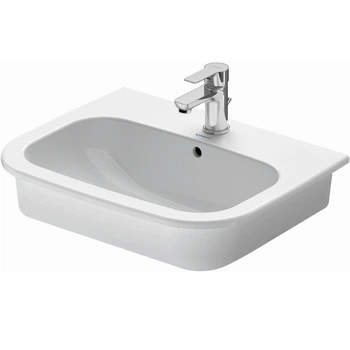 Умивальник врізний DURAVIT D-Code на стільницю 545x435x180мм прямокутний білий 0337540000