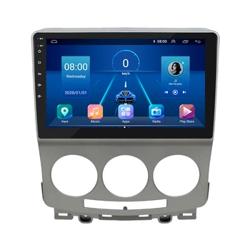 Штатная магнитола 9" Lesko для Mazda 5 I (CR) Рестайлинг 2007-2010 Top 6/128 4G WiFi GPS Мазда