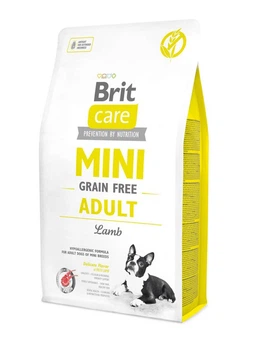 Сухой беззерновой корм Brit Care Mini Adult для собак мини пород с ягненком 2 кг