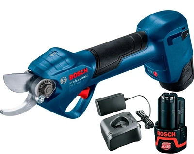 Аккумуляторный садовый секатор Bosch Professional Pro Pruner + 2 акб GBA 12V 3.0Ah + з/у GAL 12V-20 (06019K1021)