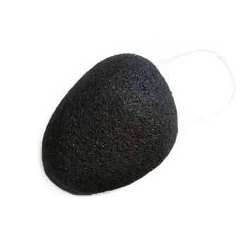 Спонж конжаковый Mouse 95*65*25, черный CS077 Cosmo Shop