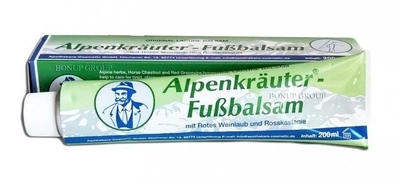 Бальзам для ніг альпійські трави Alpenkrauter-fubalsam охолодний, 200 мл